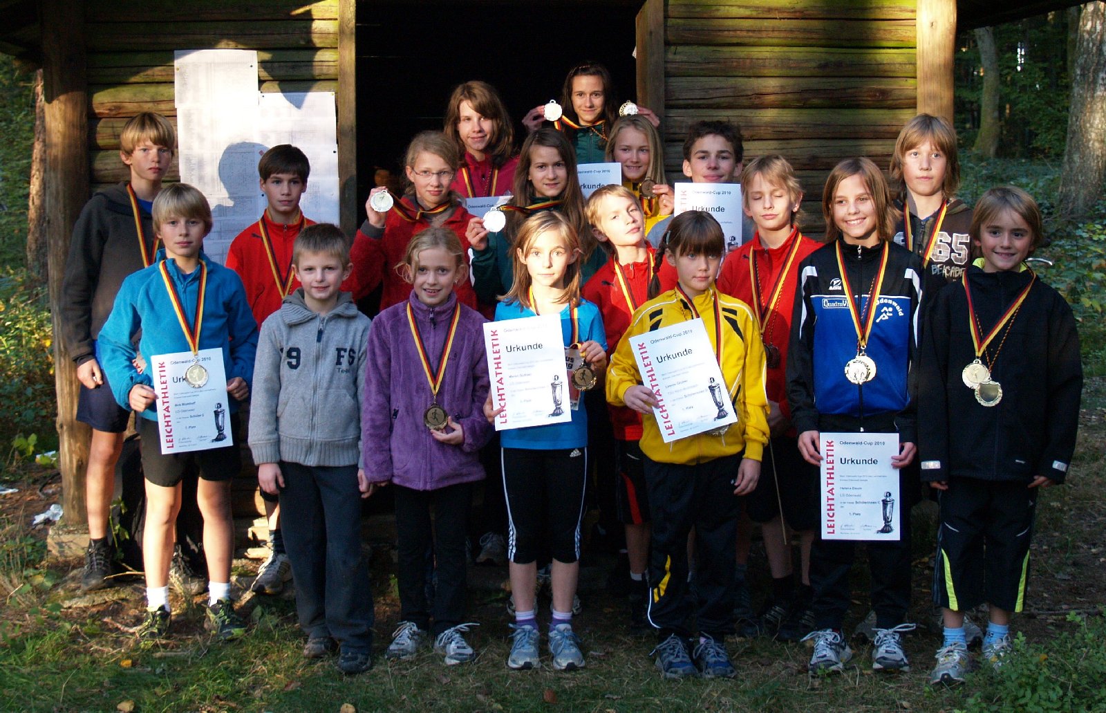 Siegerehrung der Schüler-Odenwald-Cup-Gewinner 2010